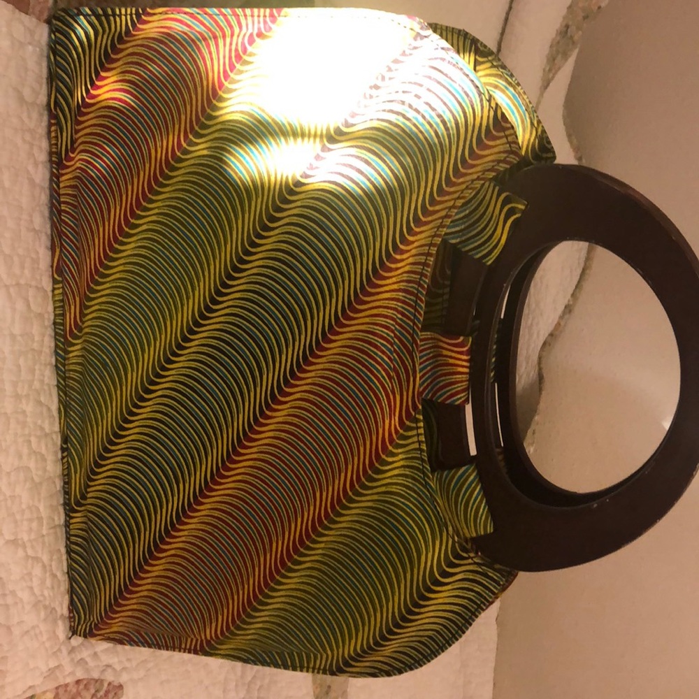 African Ankara purse.